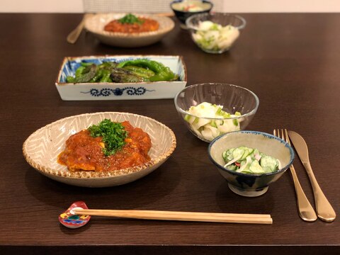 ある日の時短献立 チキンのトマト煮